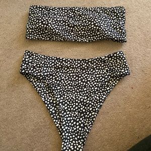 Shein black and white bikini